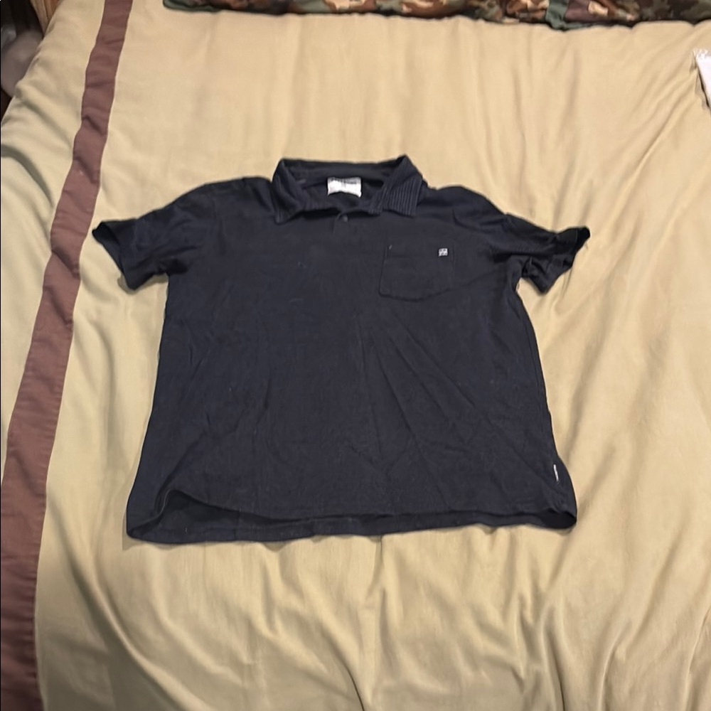 Billabong Black Polo Shirt Classic Design